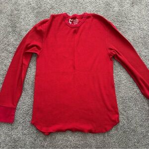 GAP Mens Red Long Sleeve Tee